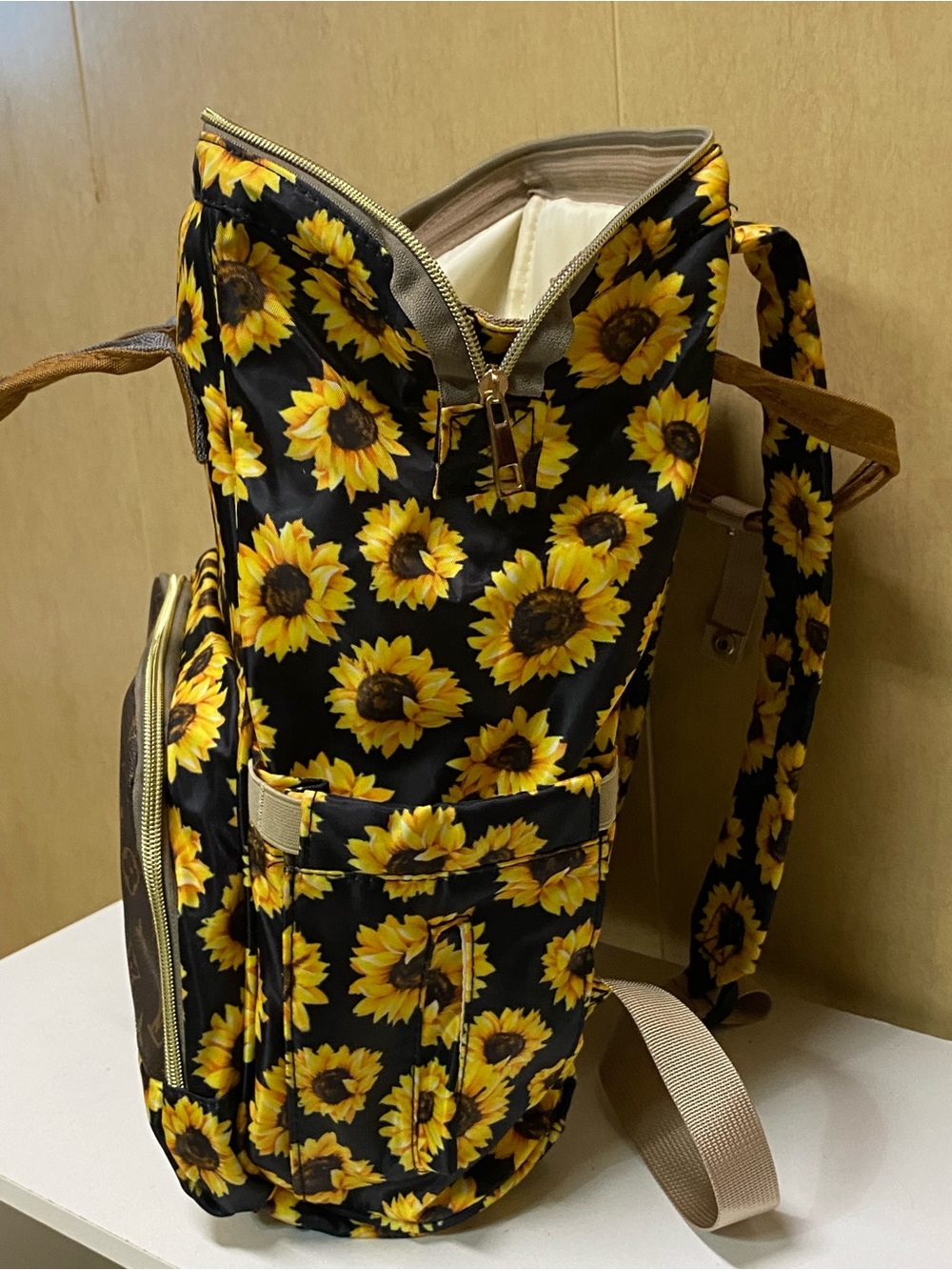Backpack with Sunflowers - Picture 13 of 14